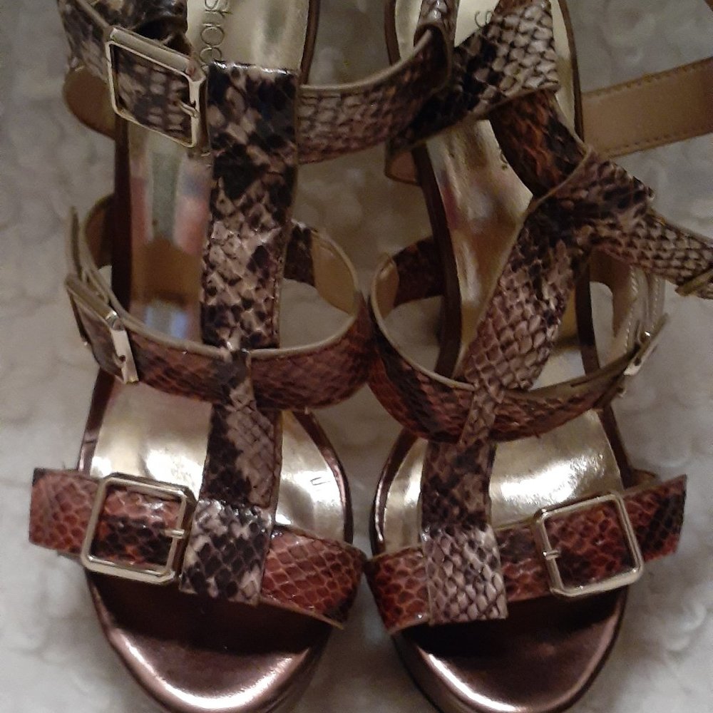 "Frances" Open Toe Heels